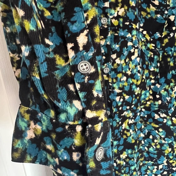 J.Jill Corduroy Blouse/Jacket | blue-green | xs - Picture 5 of 13